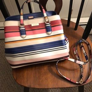 KATE SPADE large striped purse